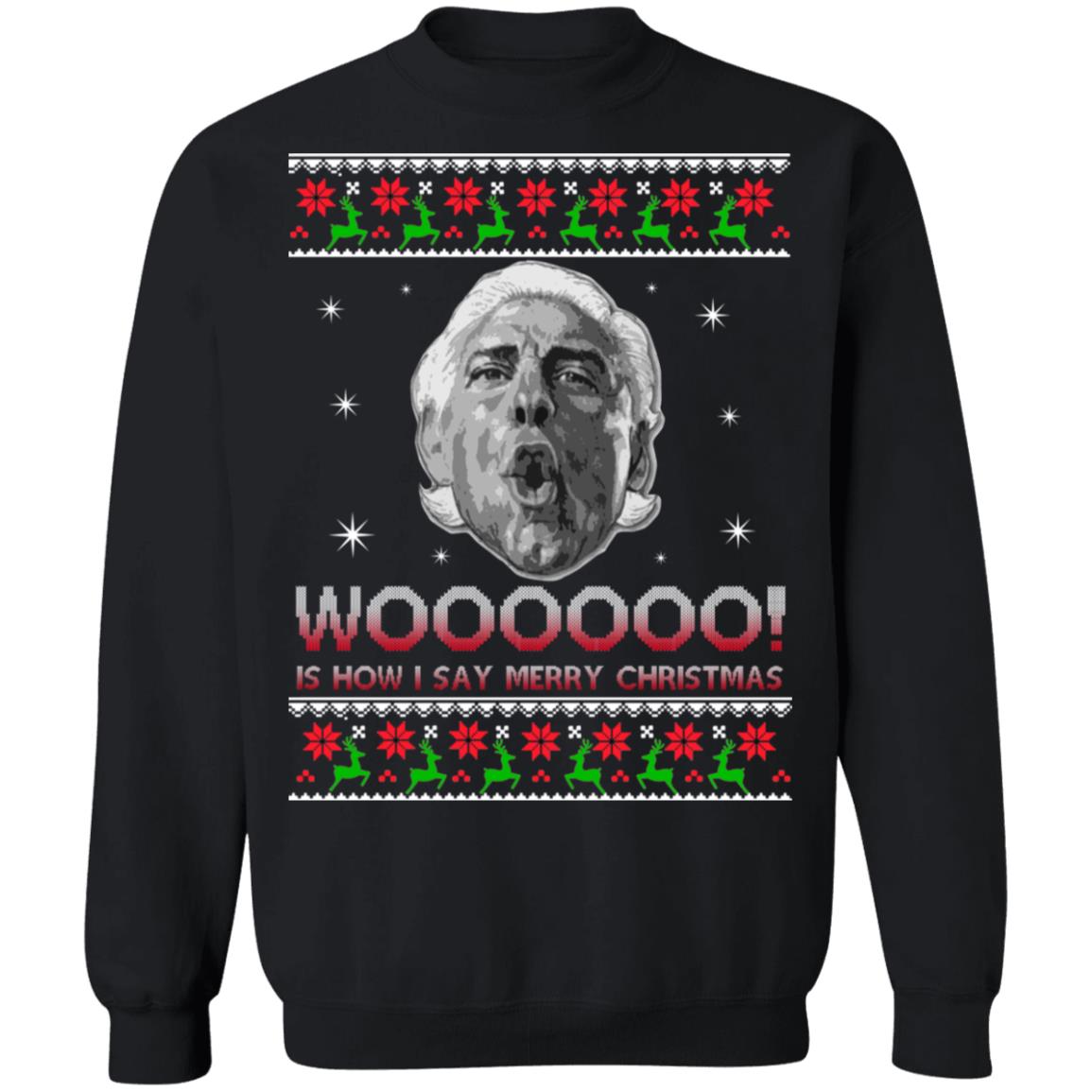 Ric Flair woo Christmas Sweater - Holiday Gift product image 2