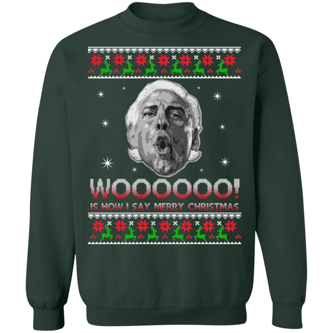 Ric Flair woo Christmas Sweater - Holiday Gift product image 4
