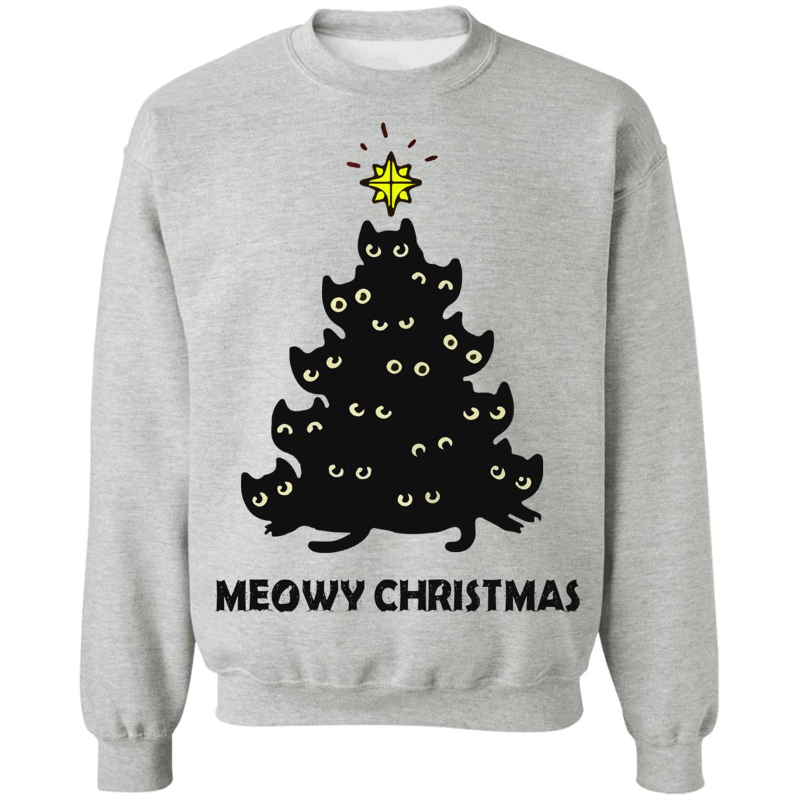 Meowy Christmas tree Christmas Sweater - Holiday Gift product image 2