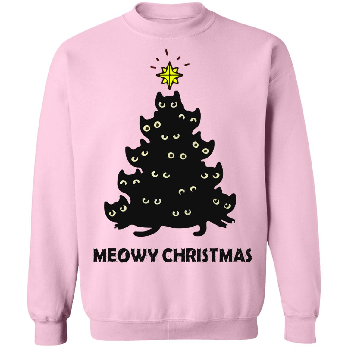 Meowy Christmas tree Christmas Sweater - Holiday Gift product image 4