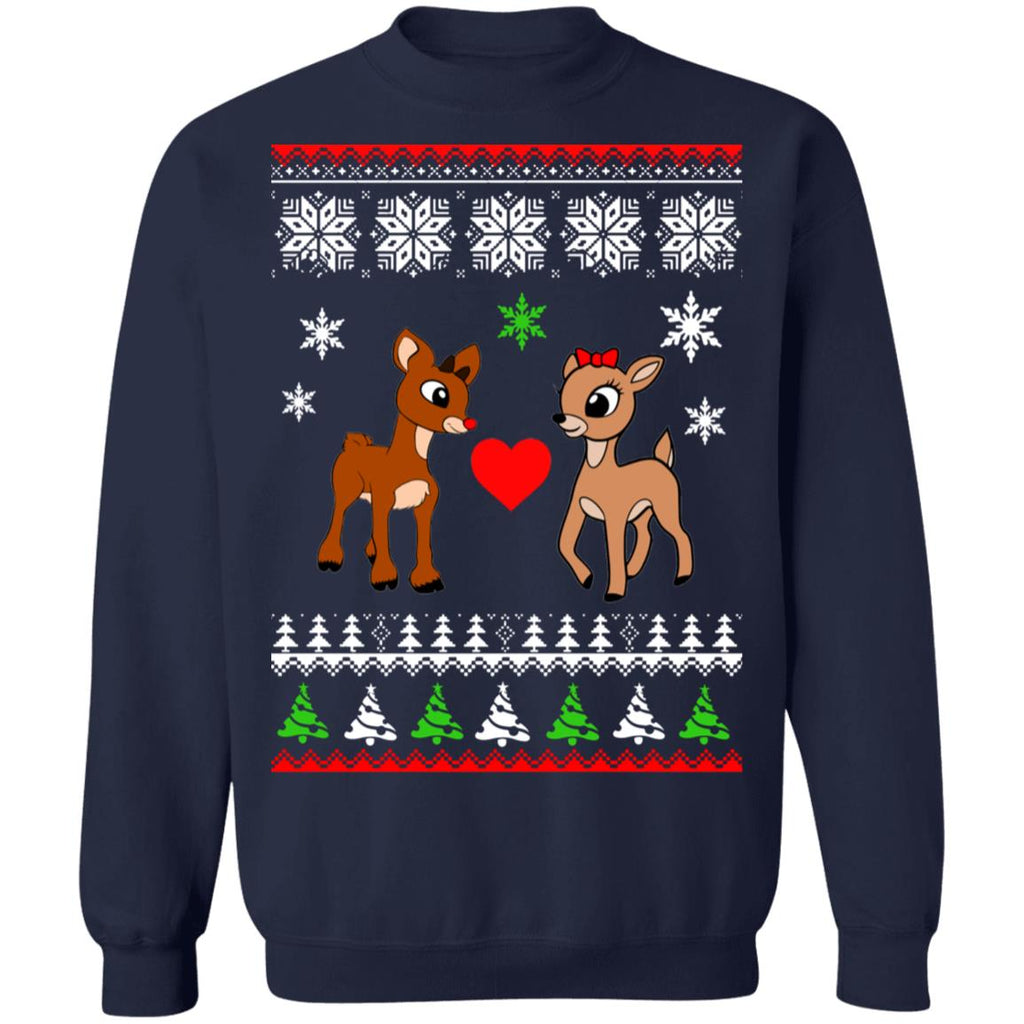 Rudolph and Clarice Christmas Sweater - Holiday Gift product image 3