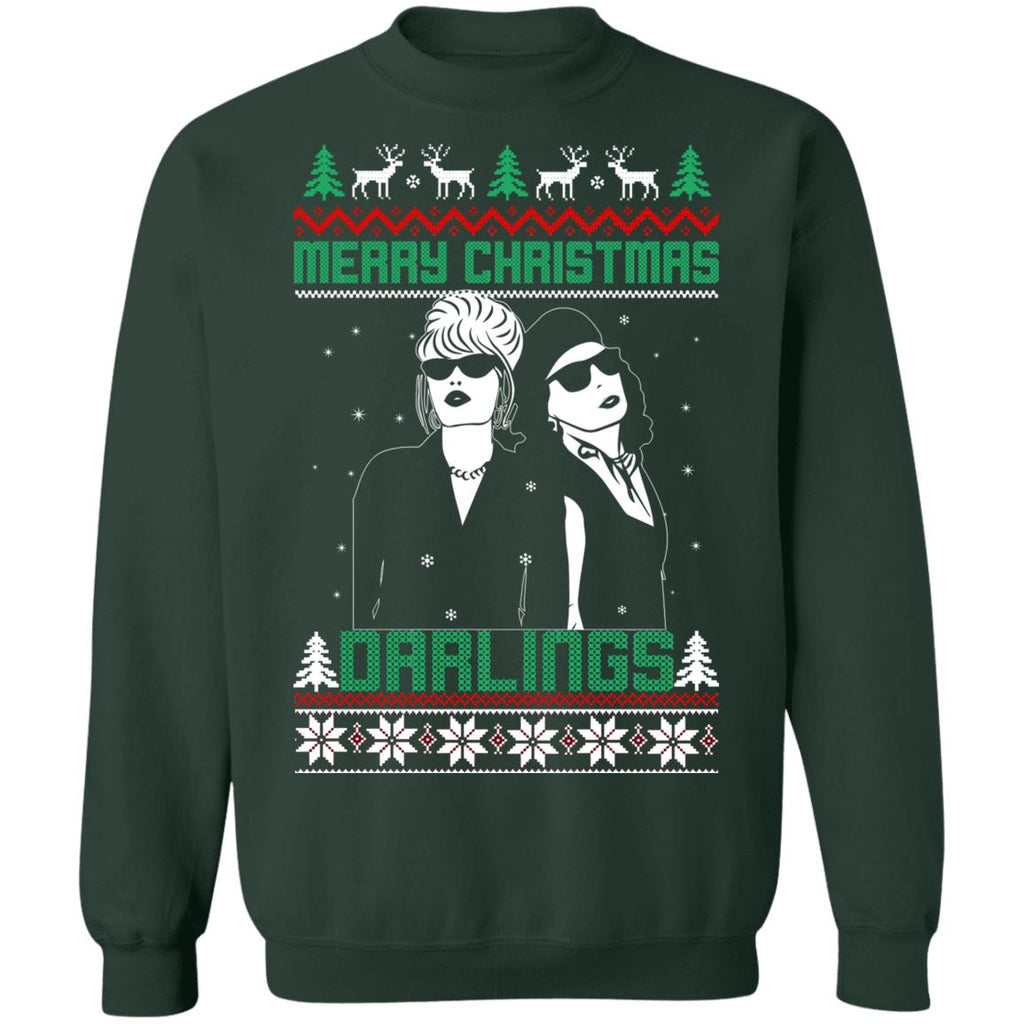 Patsy and Edina merry Christmas darlings Christmas Sweater - Holiday Gift product image 4
