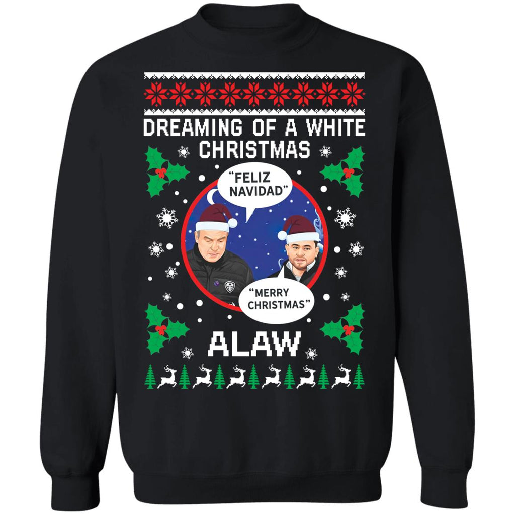 Leeds Marcelo Bielsa Feliz Navidad Dreaming of a white Christmas Sweater - Holiday Gift product image 2