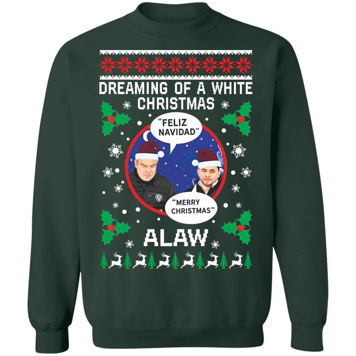 Leeds Marcelo Bielsa Feliz Navidad Dreaming of a white Christmas Sweater - Holiday Gift product image 4