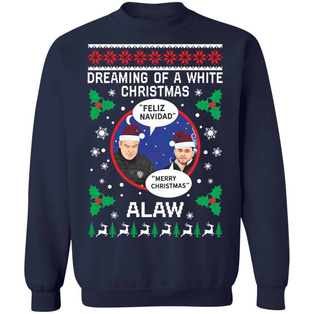 Leeds Marcelo Bielsa Feliz Navidad Dreaming of a white Christmas Sweater - Holiday Gift product image 3