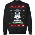 Warm snuggles and Husky cuddles Christmas Sweater - Holiday Gift product image 2