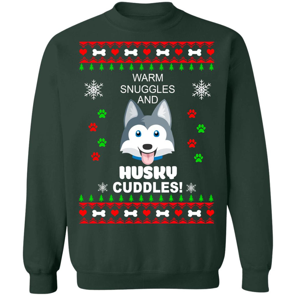 Warm snuggles and Husky cuddles Christmas Sweater - Holiday Gift product image 4