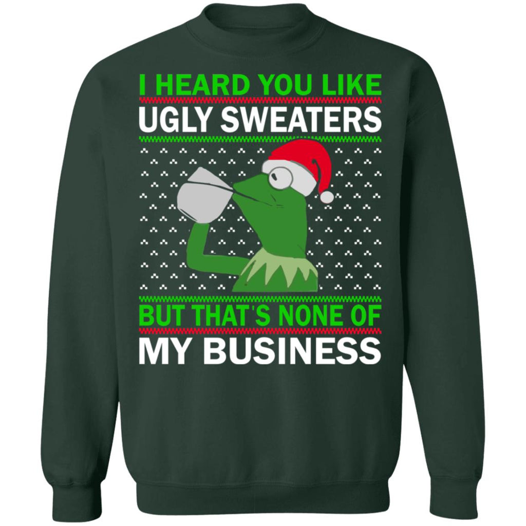 Kermit The Frog i heard you like Ugly Christmas Sweater - Holiday Gift product image 4