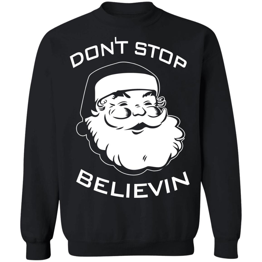 Santa Claus don’t stop believin Christmas Sweater - Holiday Gift product image 2