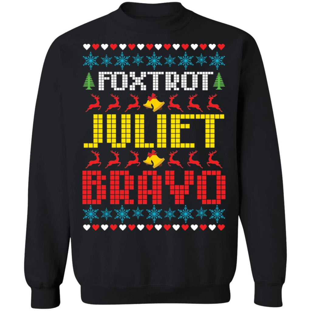 Foxtrot Juliet Bravo FJB Christmas Sweater - Holiday Gift product image 2