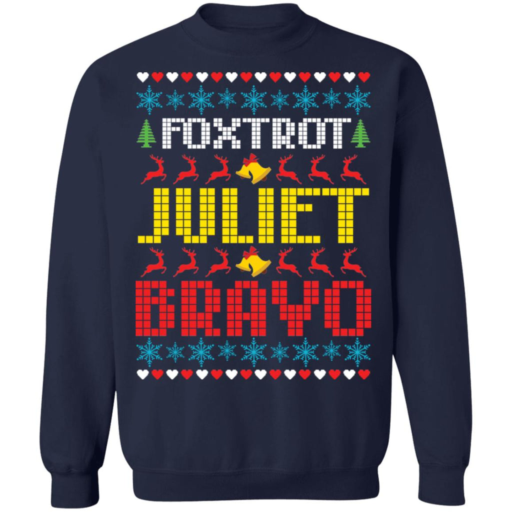Foxtrot Juliet Bravo FJB Christmas Sweater - Holiday Gift product image 3