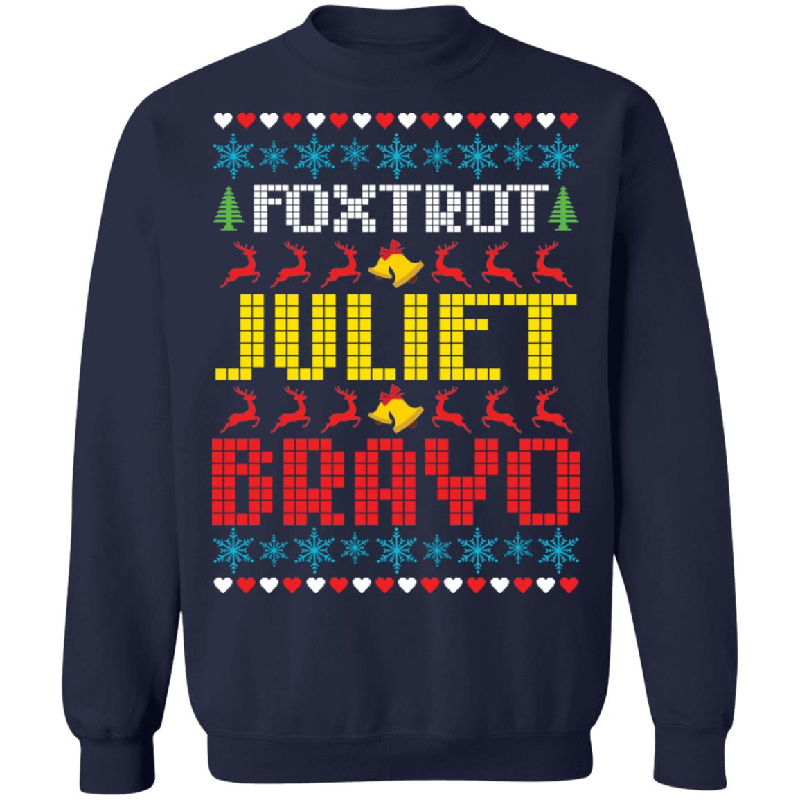 Foxtrot Juliet Bravo FJB Christmas Sweater - Holiday Gift product image 3