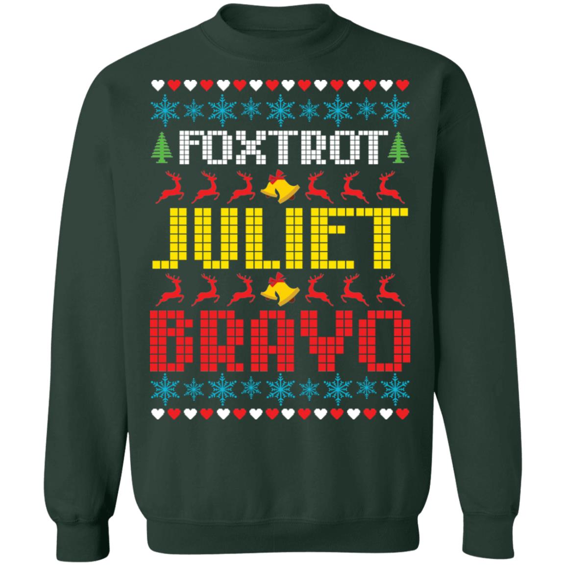 Foxtrot Juliet Bravo FJB Christmas Sweater - Holiday Gift product image 4