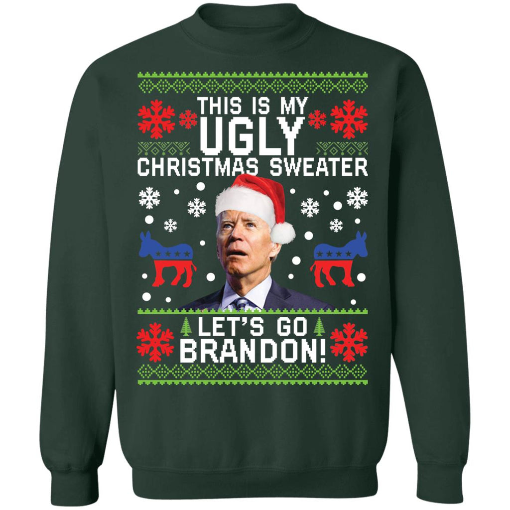 J*e B*den this is my ugly let’s go brandon Ugly Christmas Sweater - Holiday Gift product image 4
