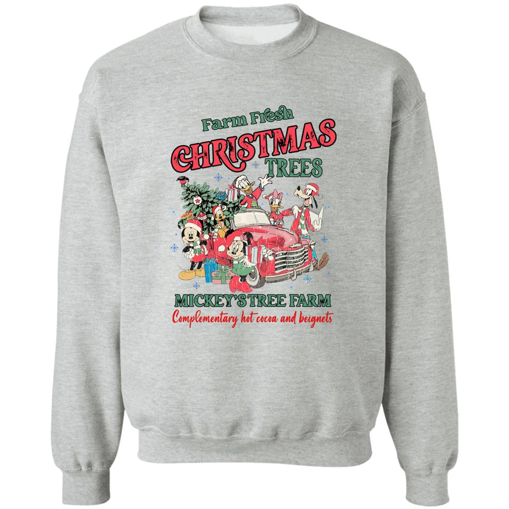 Farm fresh Christmas trees M*ck*y’s tree farm complementary Christmas Sweater - Holiday Gift product image 2
