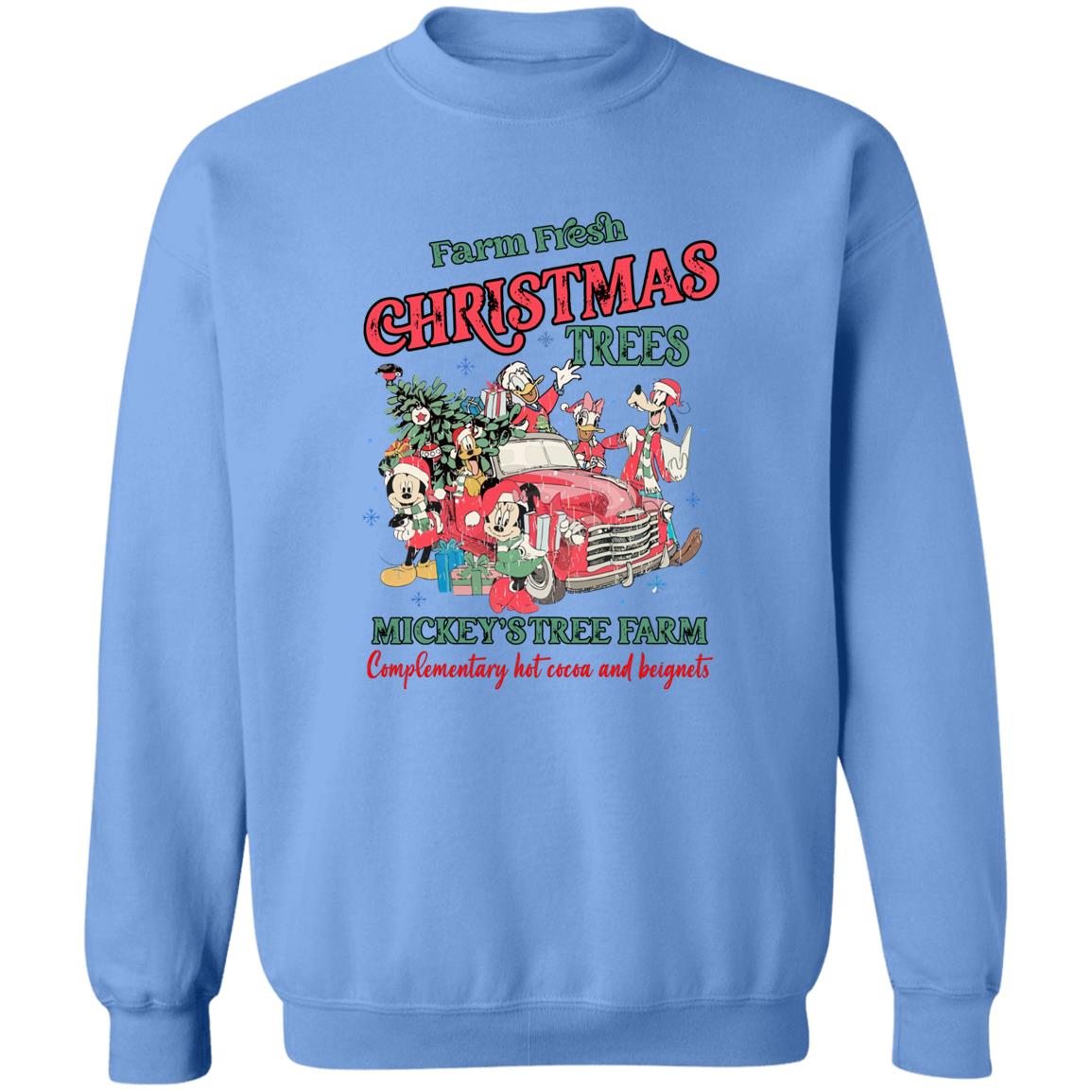 Farm fresh Christmas trees M*ck*y’s tree farm complementary Christmas Sweater - Holiday Gift product image 4