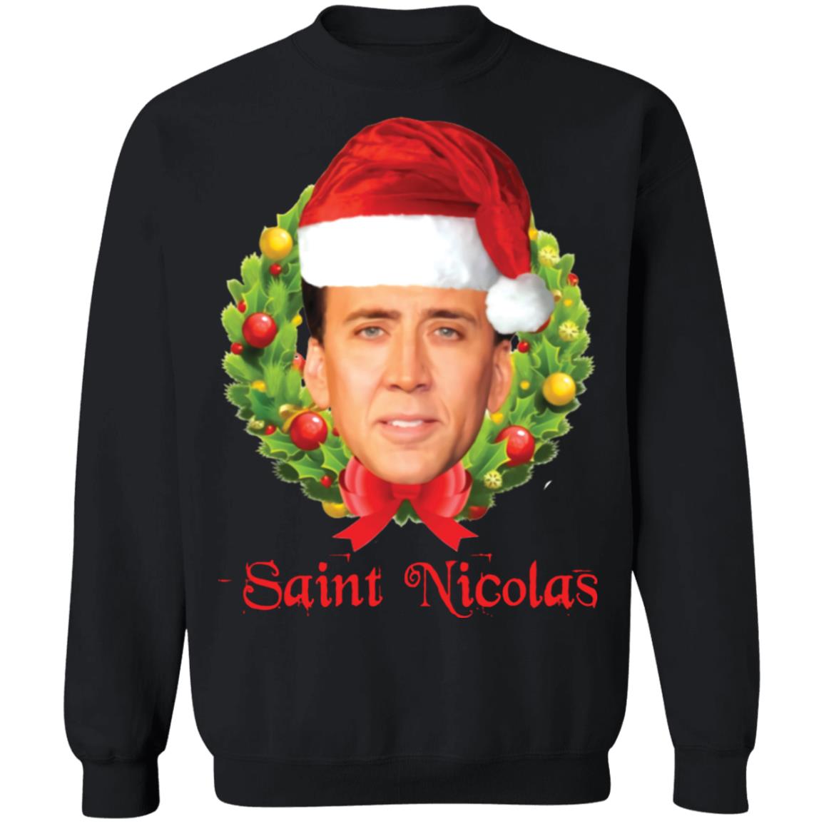 Saint Nicolas Cage Christmas Sweater - Holiday Gift product image 2