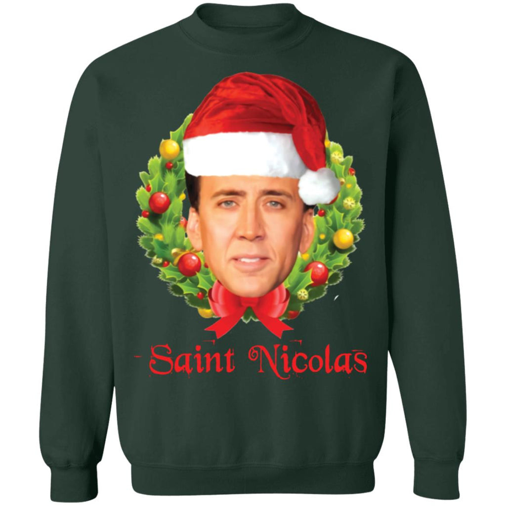 Saint Nicolas Cage Christmas Sweater - Holiday Gift product image 4
