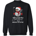 Golf snowman all i want for christmas is a hole in one Christmas Sweater - Holiday Gift product image 2