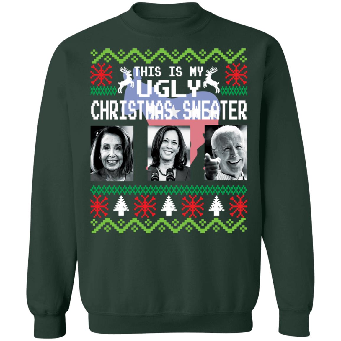 N*ncy P*losi J*e B*den K*mala H*rris this is my Ugly Christmas Sweater - Holiday Gift product image 4