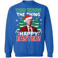 J*e B*den you know the thing happy easter Christmas Sweater - Holiday Gift product image 2