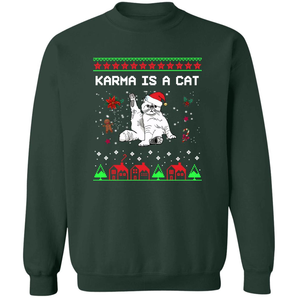 Karma is a cat Christmas Sweater - Holiday Gift product image 4