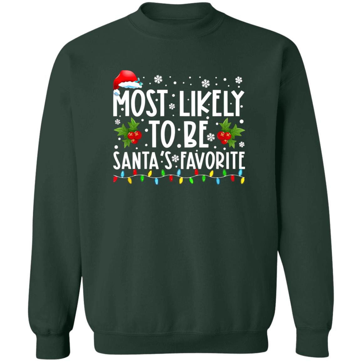 Most likely to be santa’s favorite Christmas Sweater - Holiday Gift product image 4