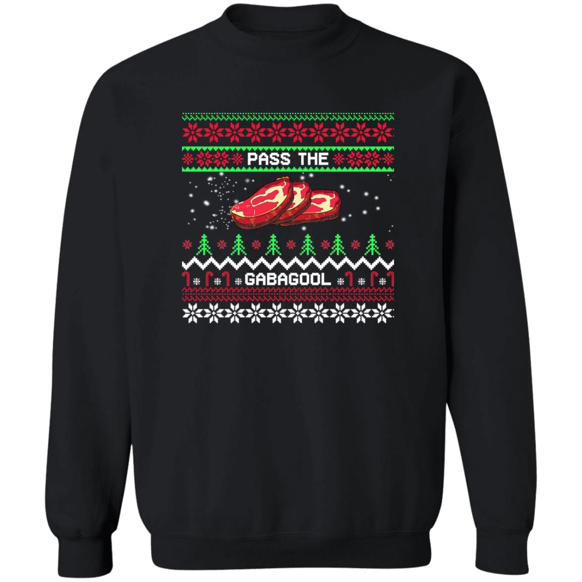 Pass the Gabagool Tacky Ugly Christmas Sweater - Holiday Gift product image 2