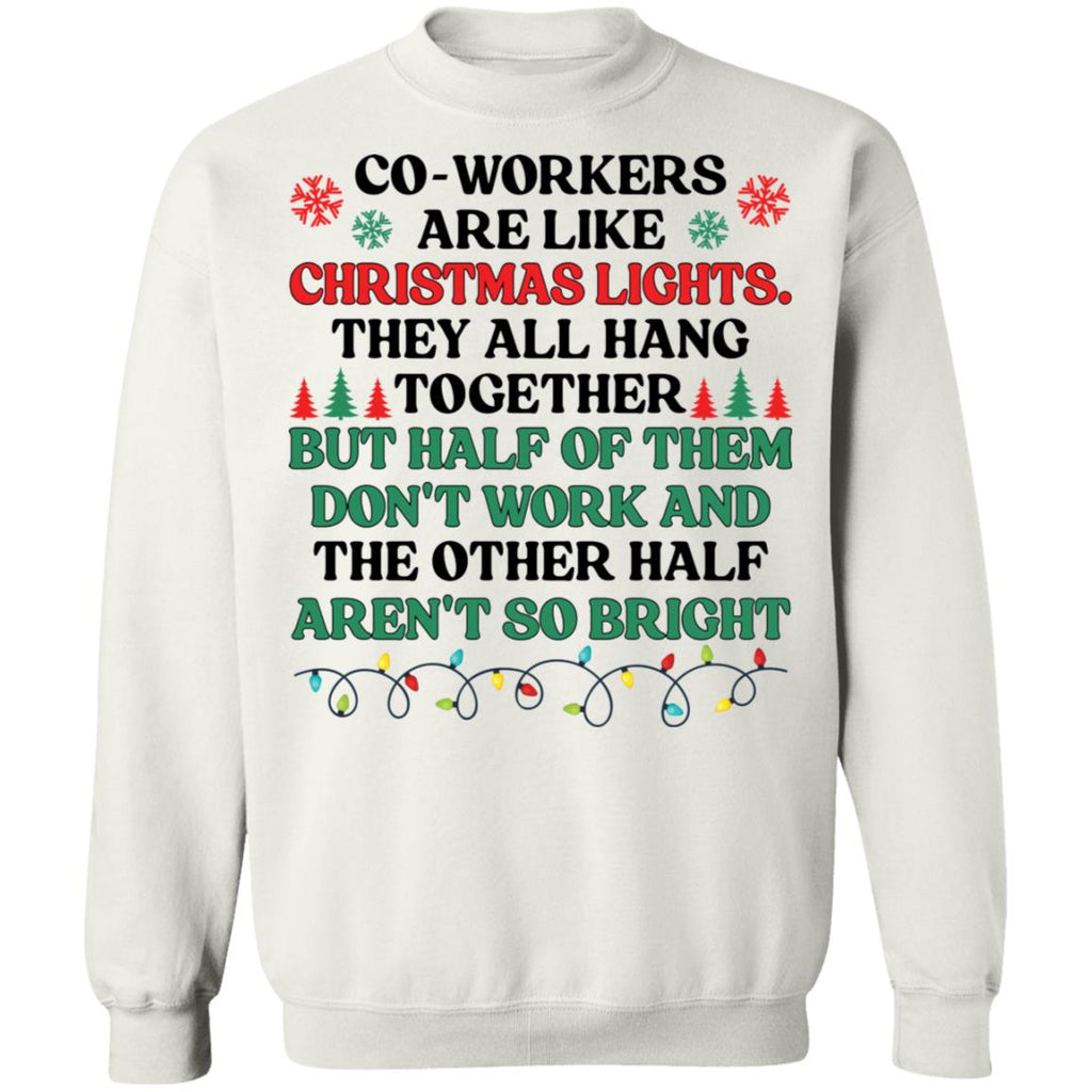 Coworkers are like christmas lights they all hang Christmas Sweater - Holiday Gift product image 3