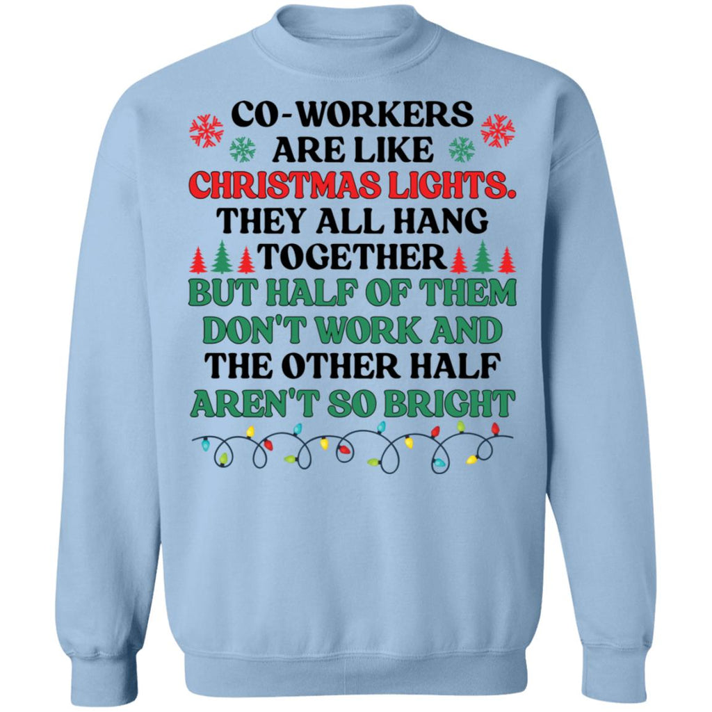 Coworkers are like christmas lights they all hang Christmas Sweater - Holiday Gift product image 4