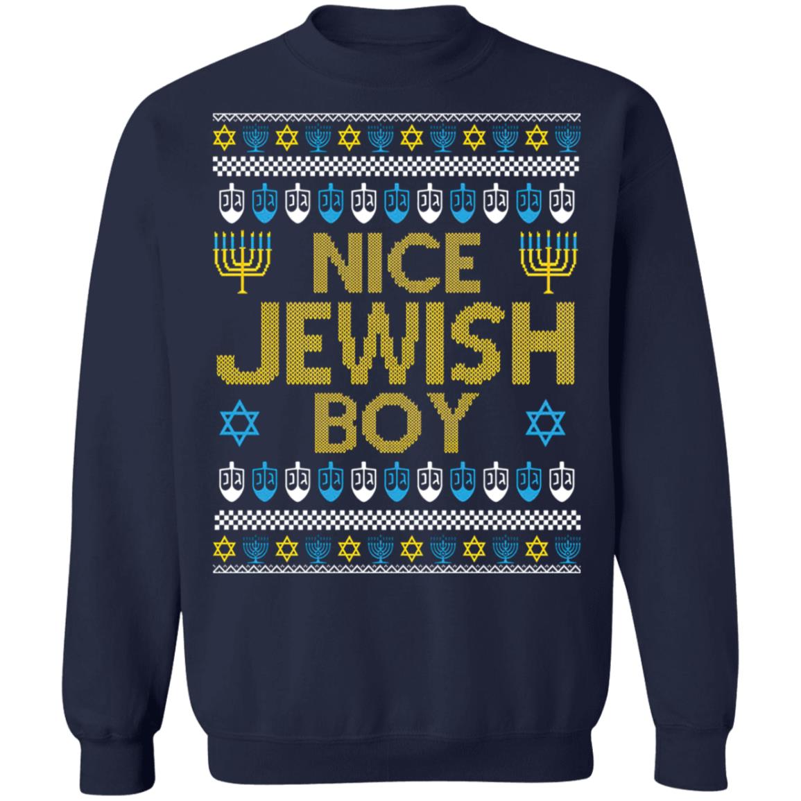 Nice Jewish boy Christmas Sweater - Holiday Gift product image 3