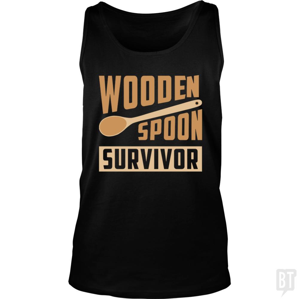Wooden Spoon Survivor Tank Tops - Adult & Kids T-Shirts, Sweatshirts & Hoodies apparel design preview 1