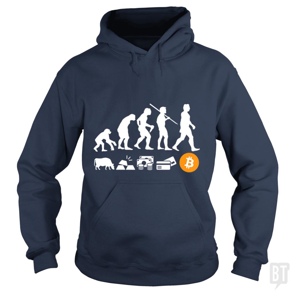 Evolution of Money - Adult & Kids T-Shirts, Sweatshirts & Hoodies apparel design preview 1