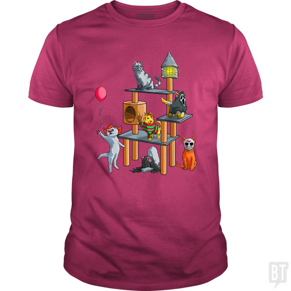 Cat Horror Movies - Adult & Kids T-Shirts, Sweatshirts & Hoodies apparel design preview 1