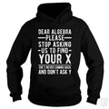 Dear Algebra - Adult & Kids T-Shirts, Sweatshirts & Hoodies apparel design preview 1
