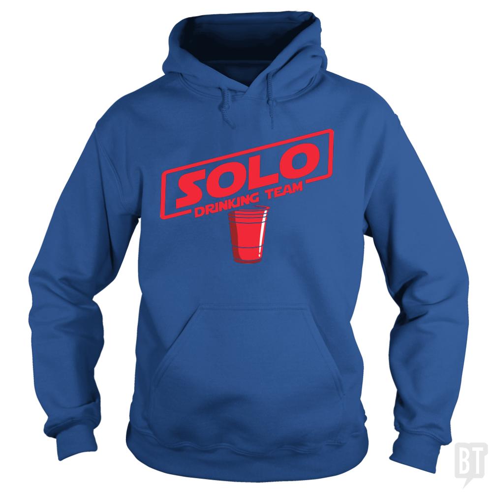 Solo Drinking - Adult & Kids T-Shirts, Sweatshirts & Hoodies apparel design preview 1