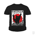 Vintage Catzilla Japanese Sunset - Adult & Kids T-Shirts, Sweatshirts & Hoodies apparel design preview 1