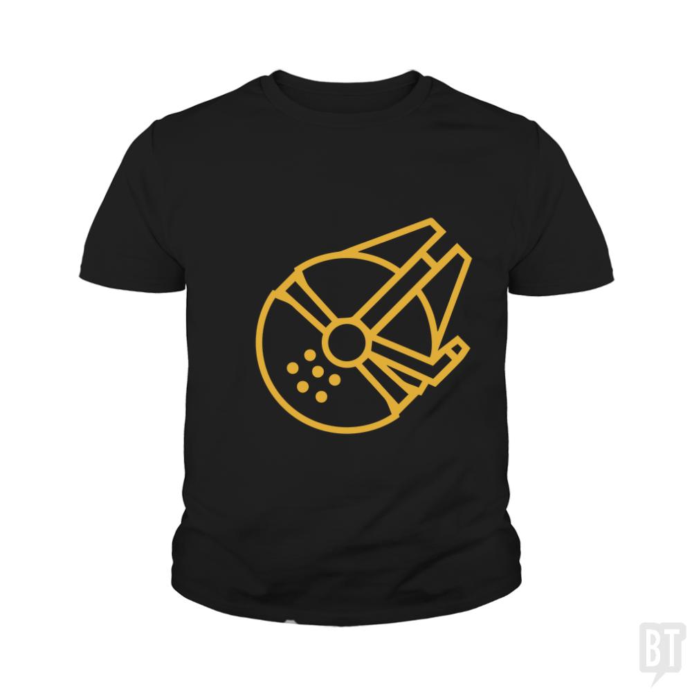 Millennium Falcon - Adult & Kids T-Shirts, Sweatshirts & Hoodies apparel design preview 1