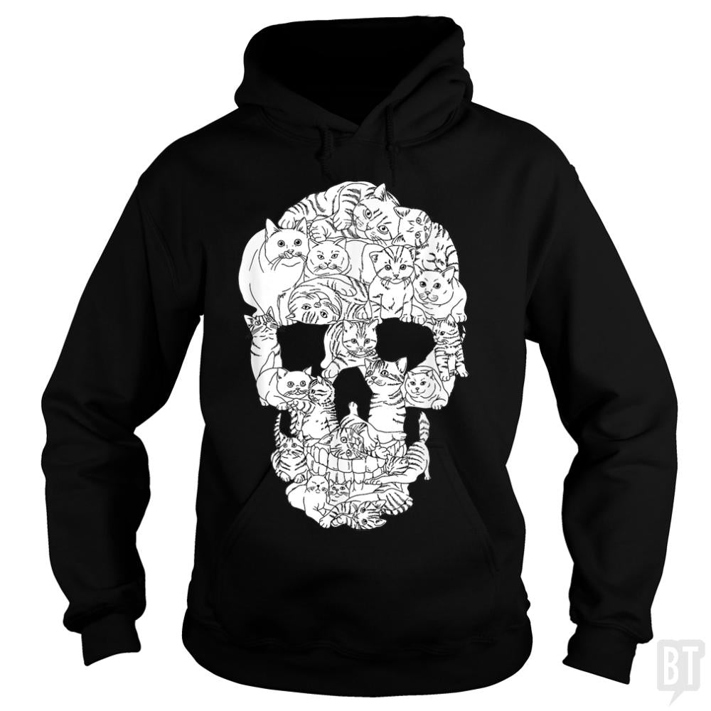 Cats Skull - Adult & Kids T-Shirts, Sweatshirts & Hoodies apparel design preview 1