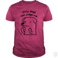 Only Dogs Can Judge Me - Adult & Kids T-Shirts, Sweatshirts & Hoodies apparel design preview 1