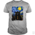 Black Cats Starry Night - Adult & Kids T-Shirts, Sweatshirts & Hoodies apparel design preview 1