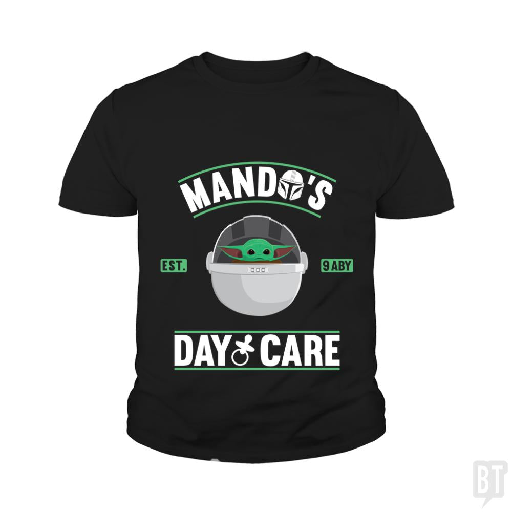 Mando's Day Care - Adult & Kids T-Shirts, Sweatshirts & Hoodies apparel design preview 1