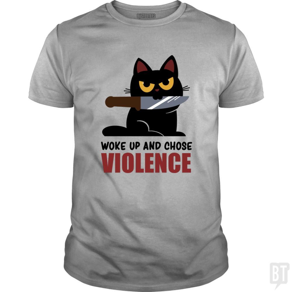 Violent Cat - Adult & Kids T-Shirts, Sweatshirts & Hoodies apparel design preview 1