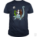 Alien Unicorn Bigfoot Ridding Loch Ness - Adult & Kids T-Shirts, Sweatshirts & Hoodies apparel design preview 1