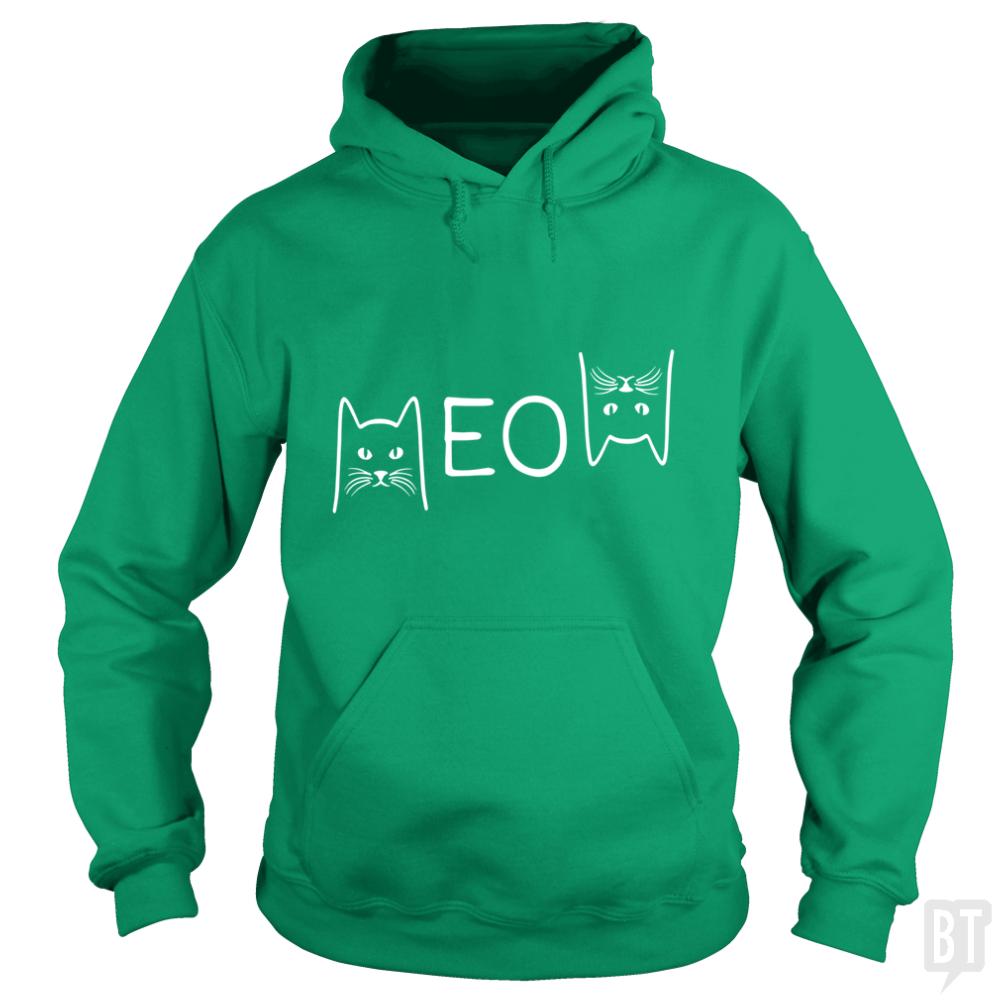 Funny Cats Meow Cat - Adult & Kids T-Shirts, Sweatshirts & Hoodies apparel design preview 1