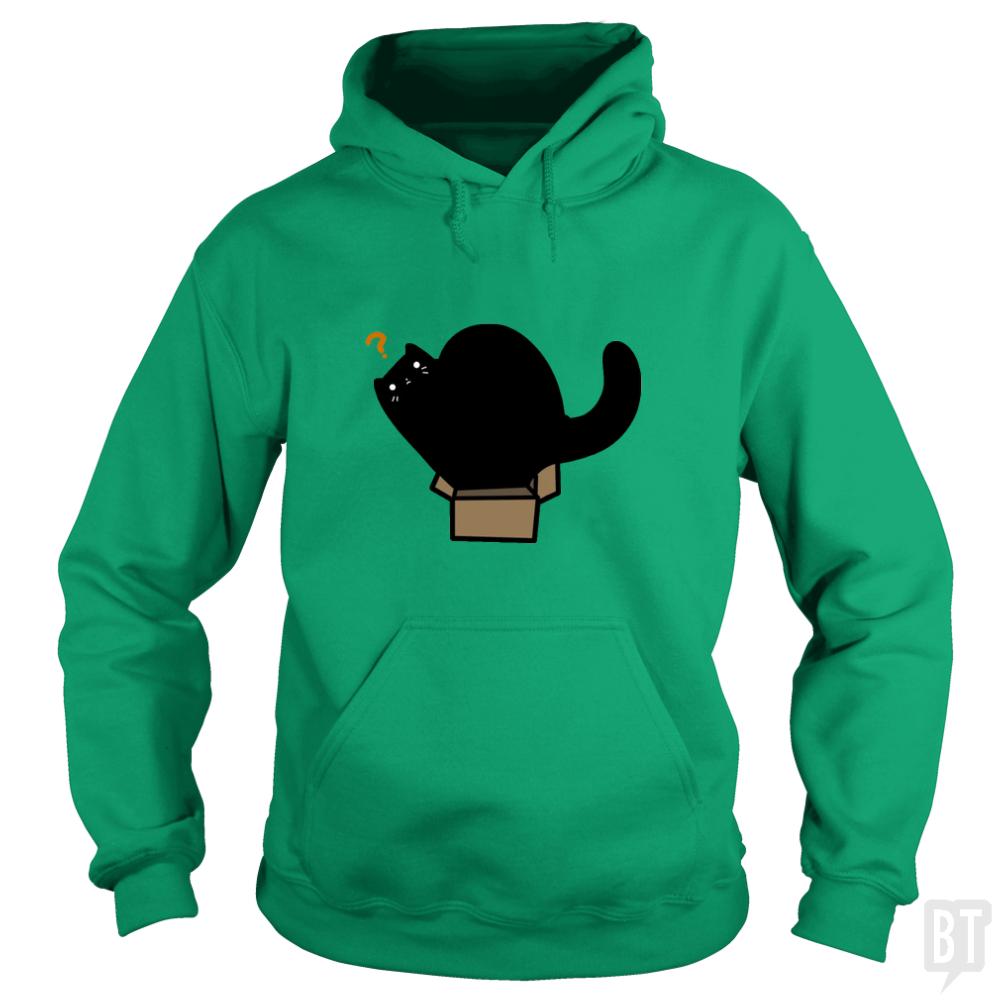 Black Cat Tiny Box - Adult & Kids T-Shirts, Sweatshirts & Hoodies apparel design preview 1