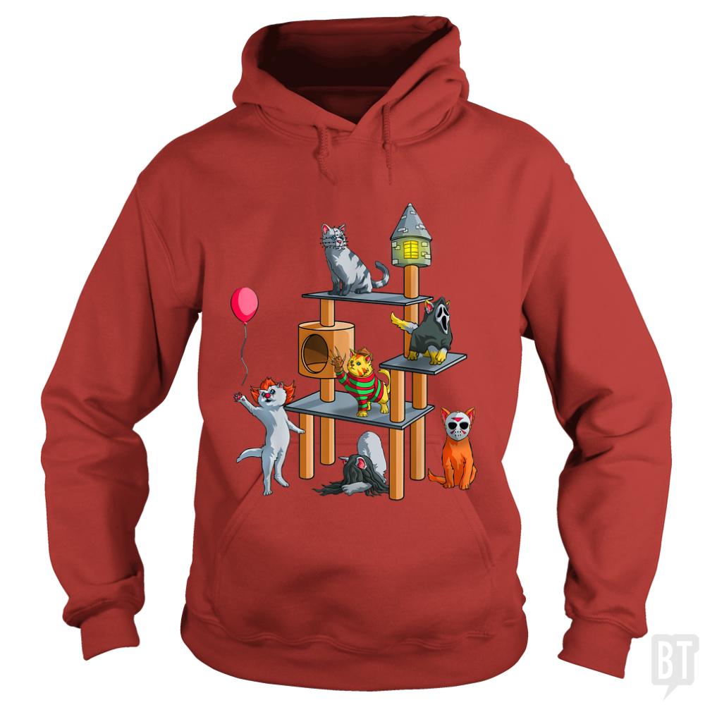 Cat Horror Movies - Adult & Kids T-Shirts, Sweatshirts & Hoodies apparel design preview 1