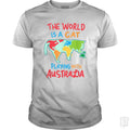 The World Is A Cat - Adult & Kids T-Shirts, Sweatshirts & Hoodies apparel design preview 1