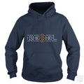 Rebel Bitcoin - Adult & Kids T-Shirts, Sweatshirts & Hoodies apparel design preview 1