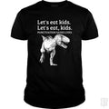 Punctuation Saves Lives T-Rex - Adult & Kids T-Shirts, Sweatshirts & Hoodies apparel design preview 1